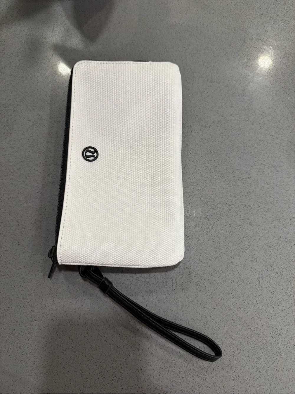lululemon athletica White and Black Wristlet Wallet